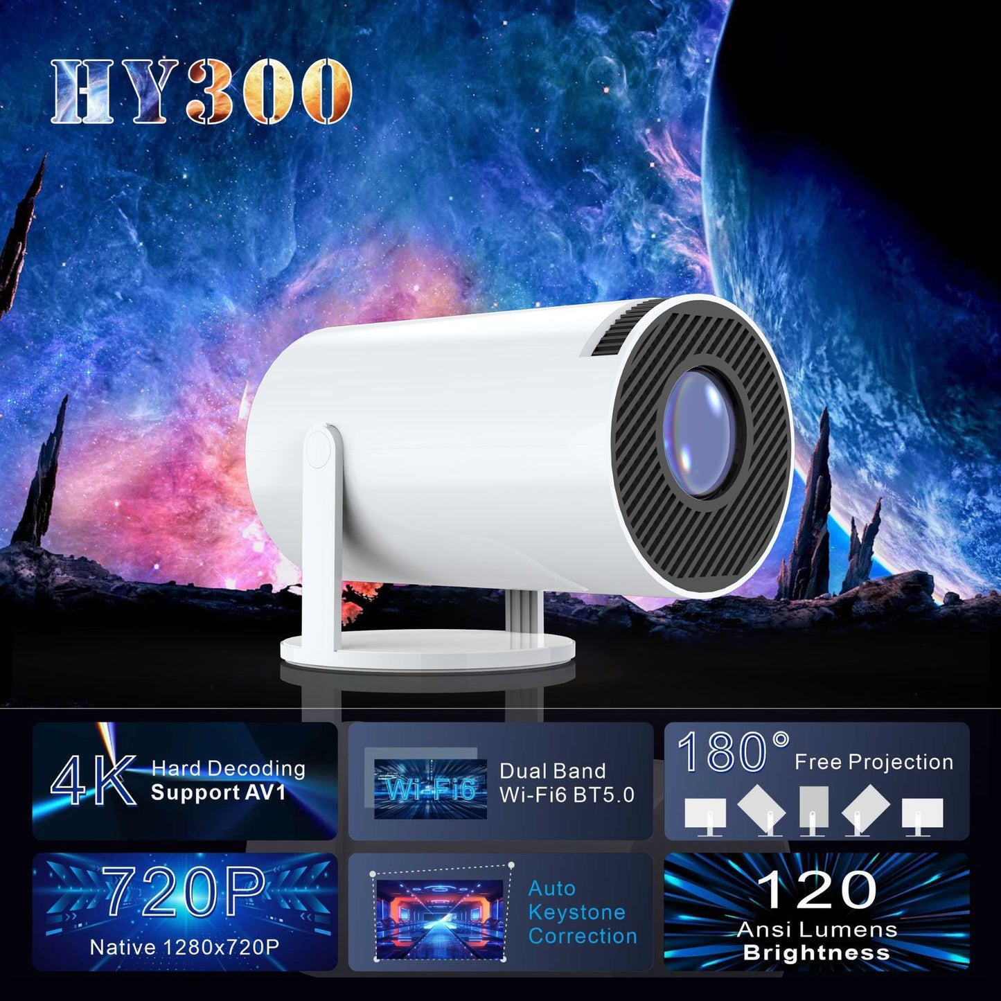 4k Taşınabilir Projector